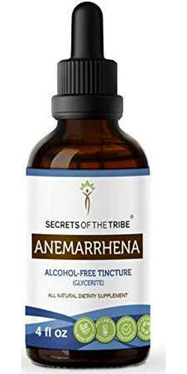 Anemarrhena Tincture Alcohol-Free Extract, Wildcrafted Anemarrhena, Zhi Mu Anemarrhena Asphodeloides Respiratory System Health 4 OZ