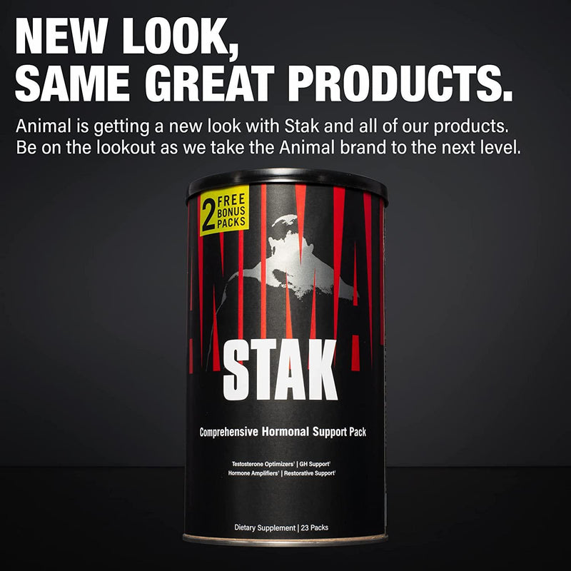 Animal Stak - Natural Hormone Booster Supplement with Tribulus - Natural Testosterone Booster for Bodybuilders and Strength Athletes - With Estrogen Blockers - 1 Month Cycle