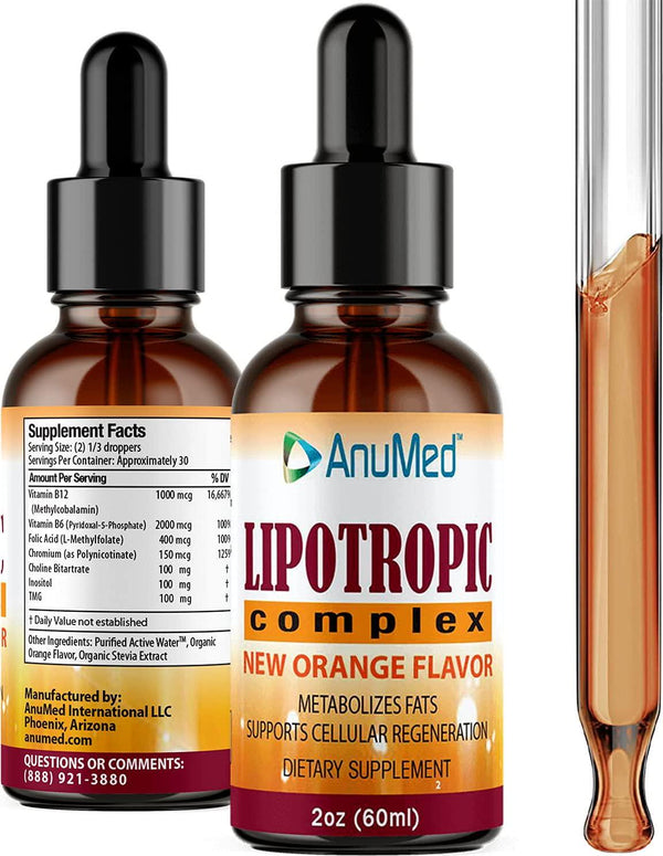 Anumed Lipotropic Liquid Liver-Health, Cleanse, Detox, Removes Alcohol Toxins, Nicotine, Medication, Antibiotics. Eliminate Toxins, and Fat in the liver. Cleanses Arteries, Balance Blood Glucose (2oz)