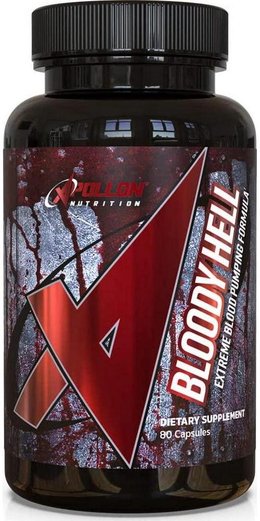 Apollon Bloody Hell - 3 Stage Pump and Nitric Oxide Maximizer with Nitrosigine, VasoDrive-AP, and CellFlow6 | 80 Capsules