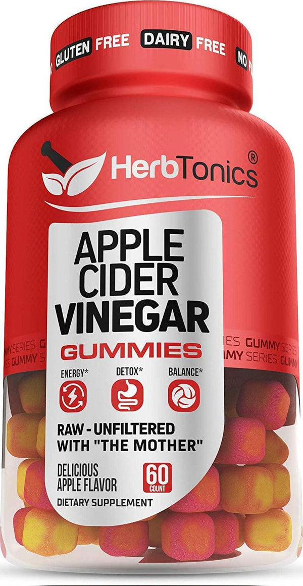 Apple Cider Vinegar Gummy with Mother Unfiltered ACV Gummies | Tasty Gummy in Apple Flavor | Great Alternative to Capsules, Pills, Tablets and Liquid | Healthy Gut and Immunity