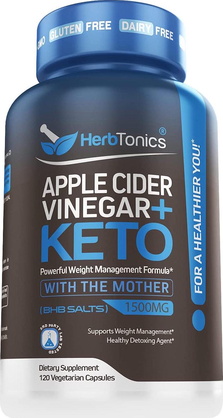 Apple Cider Vinegar Plus Keto with Burner + Weight Loss Pills Fat Burner for Night Time + Thermogenic Fat Burner