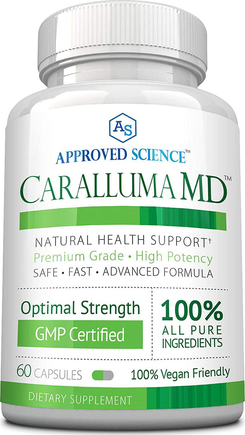 Approved ScienceÂ Caralluma MD- 100% Pure Caralluma Fimbriata - 1600 mg - 60 Vegan Friendly Capsules