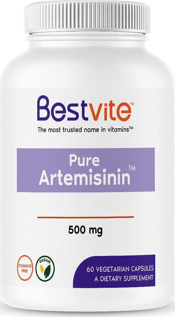 Artemisinin 500mg (60 Vegetarian Capsules) - No Stearates - No Flow Agents - No Fillers - Vegan - Gluten Free - Non GMO