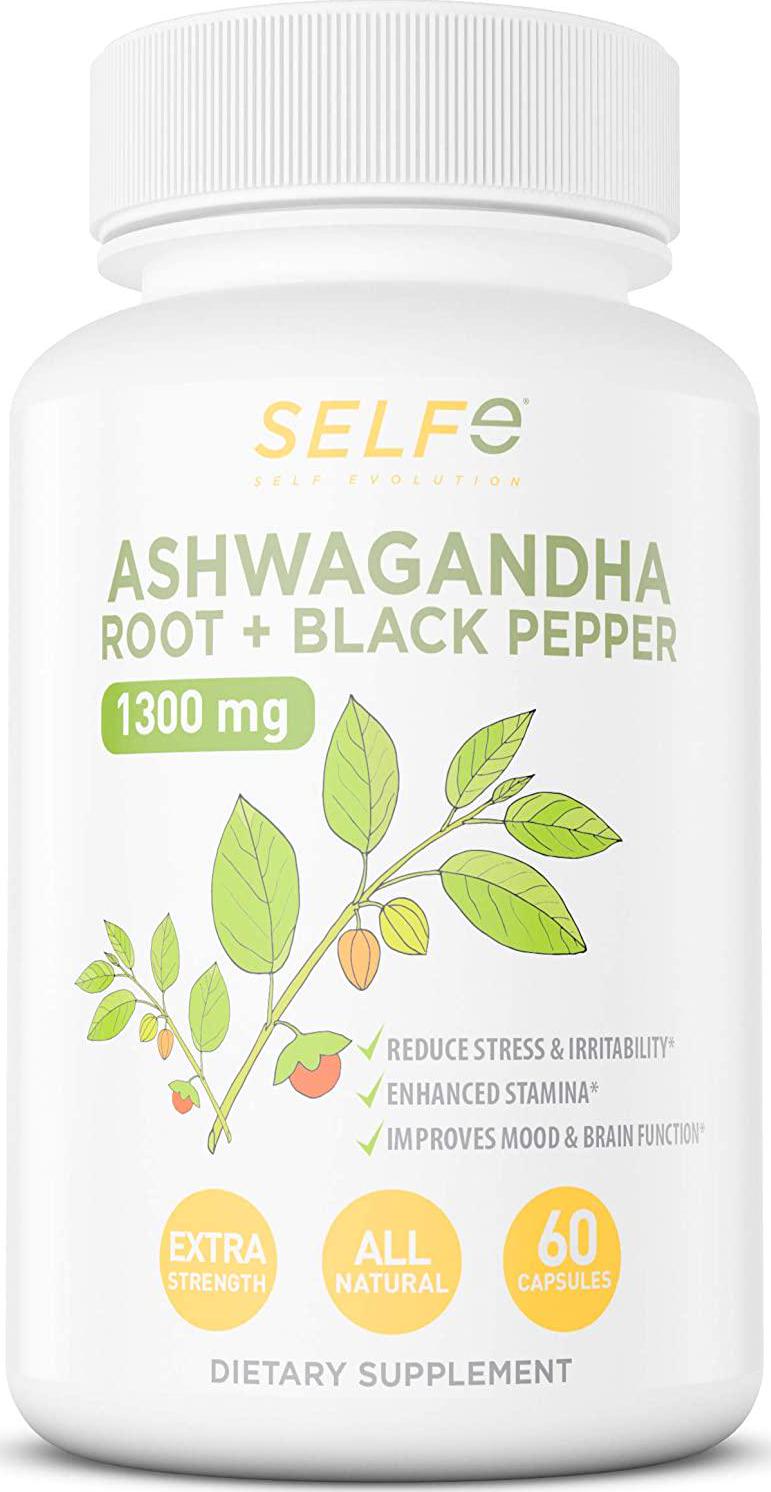 Ashwagandha Root with Black Pepper - 60 Capsules