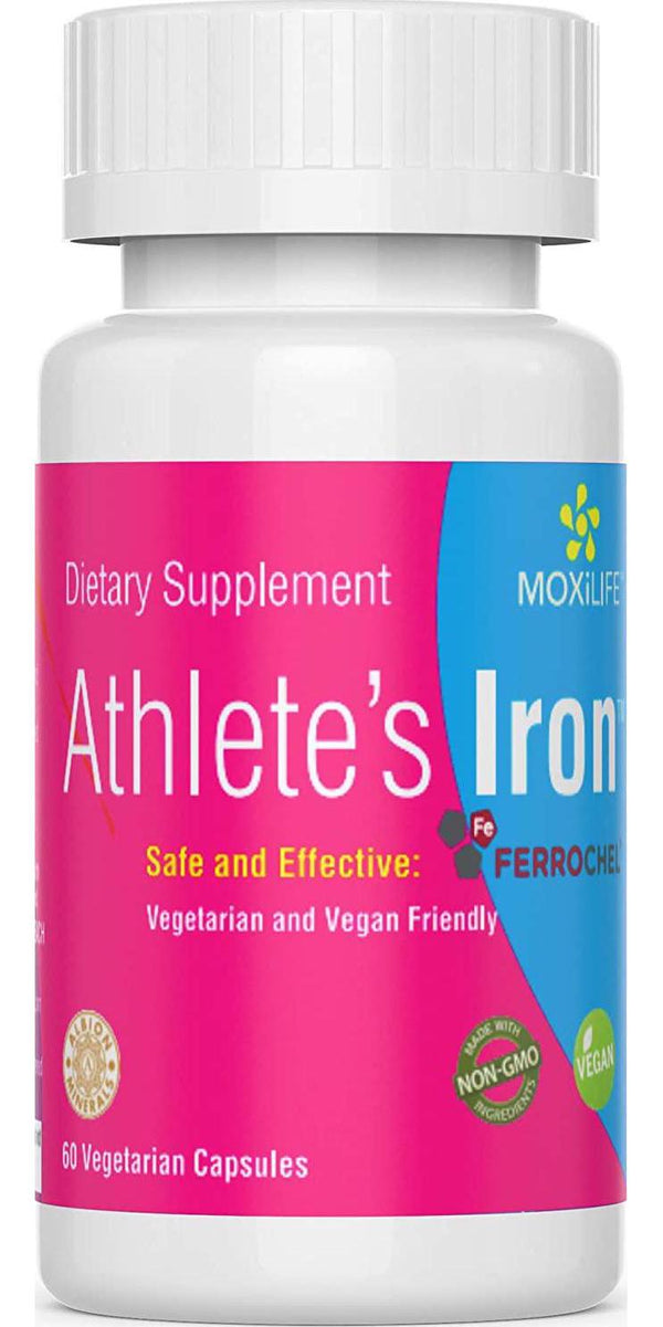 Athletes Iron Supplement Tablets - Natural Blood Builder Supplement Essential RBC and EPO-Booster Increases VO2 Max and Energy. Contains Prebiotics for Improved Gut Health