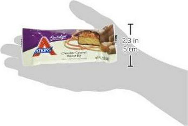 Atkins Endulge Treat Chocolate Caramel Mousse Bar. Rich Chocolate and Fluffy Mousse. Keto-Friendly. (5 Bars)