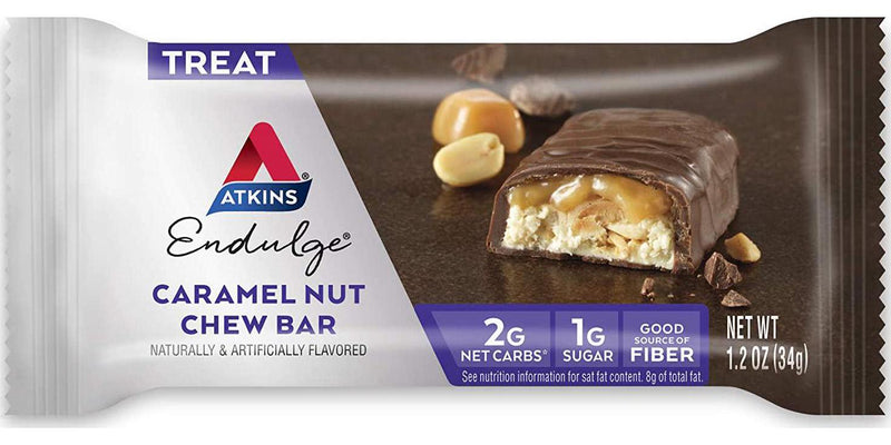 Atkins Endulge Treat, Caramel Nut Chew Bar,Value pack, 10 Bars