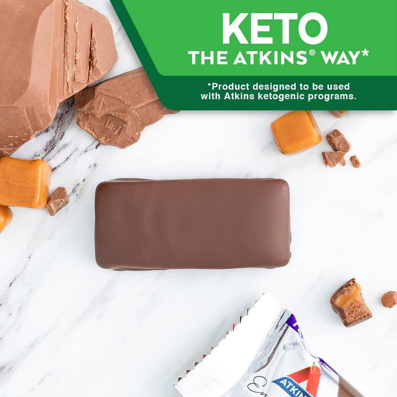 Atkins Endulge Treat Chocolate Caramel Mousse Bar. Rich Chocolate and Fluffy Mousse. Keto-Friendly. (5 Bars)