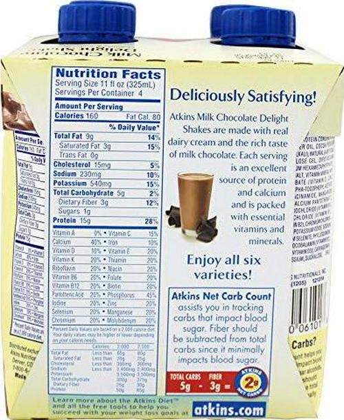 Atkins Nutritionals Atkins Advantage RTD Shake - 11 oz, Dark Chocolate Royale 4 Pack(s)