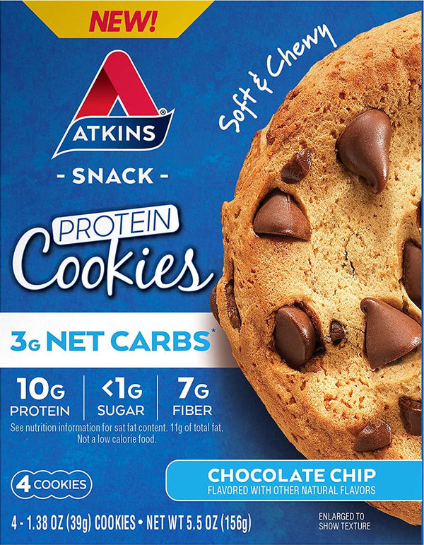 Atkins Protein Cookie Chocolate Chip, 4 Count