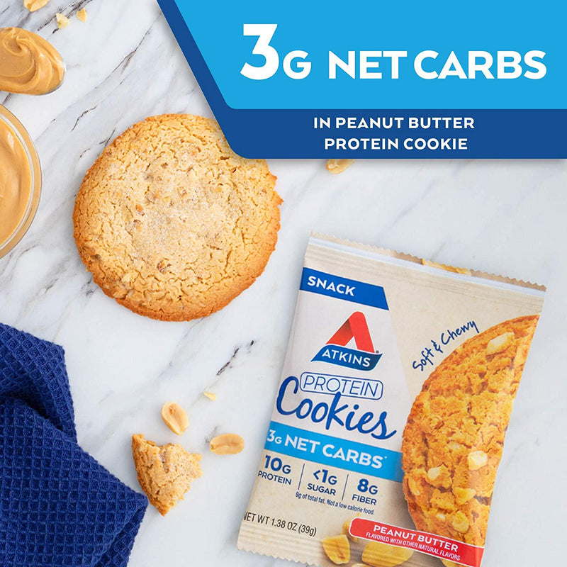 Atkins Protein Cookie Peanut Butter, 4 Count