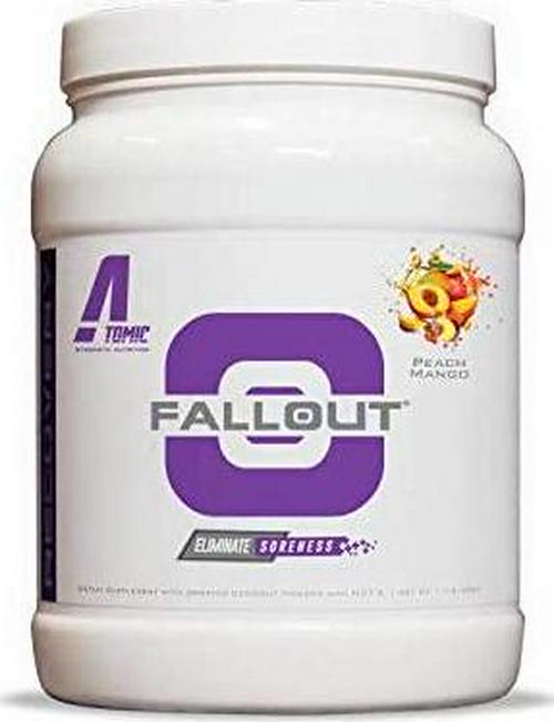 Atomic Strength Nutrition - Fallout Advanced Muscle and Joint Recovery Powder, BCAA's Aminos + Joint Repair and Hydration - Peach Mango Flavor - 1.1 lbs