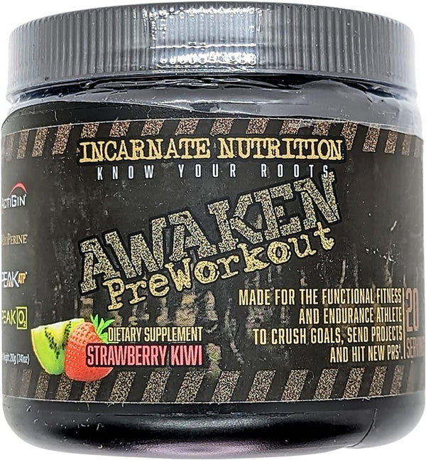 Awaken Pre Workout for Men and Women Clean Energy Preworkout with PeakATP and Beetroot Powder for Power + Endurance Improve Blood Flow, Reduce Fatigue, Enhance Strength - Made in USA 20 Servings