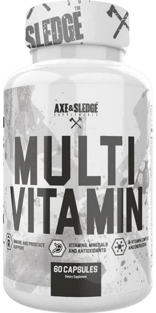 Axe and Sledge Supplements Multivitamin, Vitamin, Mineral and Antioxidant Complex, 60 Veggie Capsules, 30 Servings
