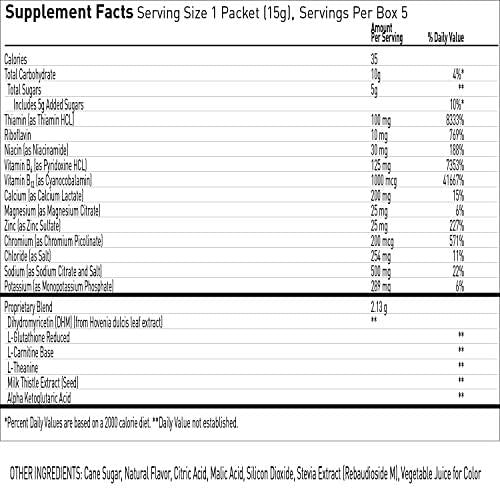 B4 Stacked Hydration (Orange) Hydration Powder Packets | Electrolyte Drink Mix | Immunity Boost | Caffeine-Free Energy | Travel-Friendly, Single Servings | 5 Sticks