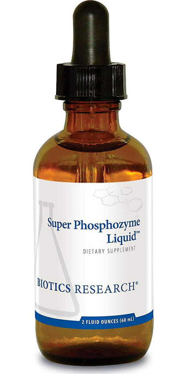 BIOTICS Research Super Phosphozyme Liquid Phosphorous in Liquid, Electrolytes. Healthy Bones and Teeth, Protein Production, Energy Support. 40mg/Drop. 2 Fl Oz
