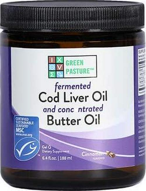 BLUE ICE Royal Butter Oil/Fermented Cod Liver Oil Blend-Cinnamon Tingle