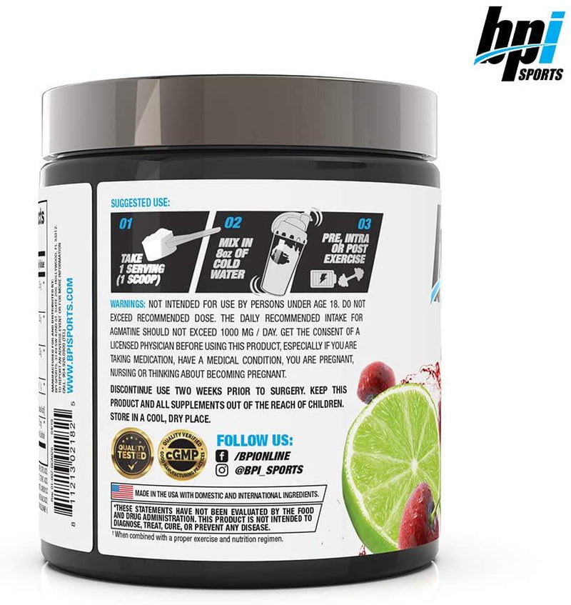 BPI Sports Best BCAA Powder, Cherry Lime, 10.58 Ounce