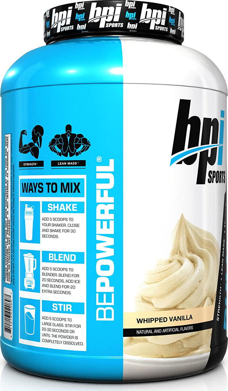 BPI Sports Bulk Muscle Protein Powder, Whipped Vanilla, 5.8 Pound