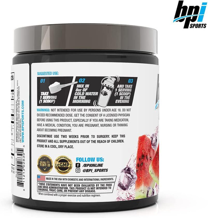 BPI Sports CLA + Carnitine Conjugated Linoleic Acid Weight Loss Formula Metabolism, Performance, Lean Muscle Caffeine Free For Men and Women Watermelon Freeze, 12.34 Ounce (Pack of 1)