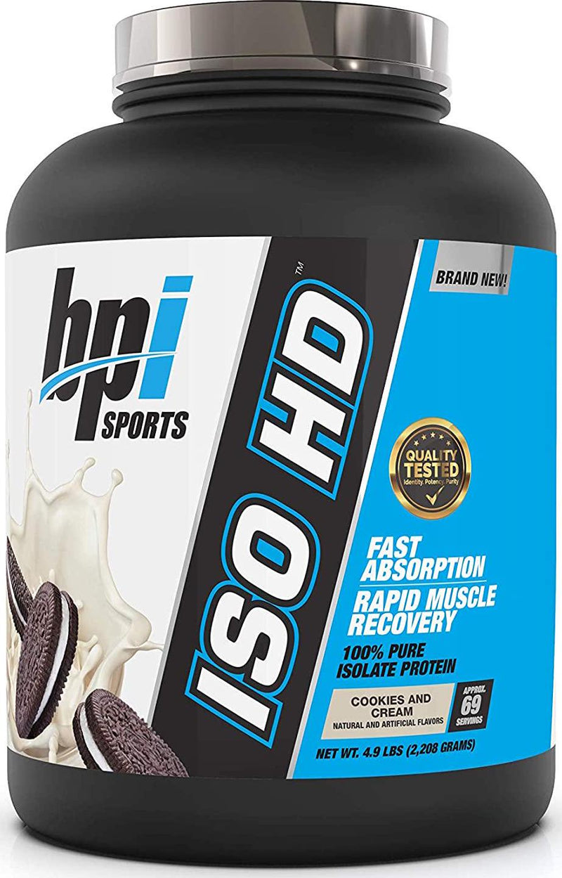 BPI Sports ISO HD, 69 Servings, Cookies And Cream, 2.398 Kilograms