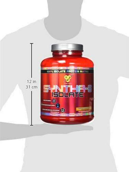 BSN SYNTHA-6 Isolate Protein Powder, Whey Protein Isolate, Milk Protein Isolate, Flavor: Chocolate Peanut Butter, 48 Servings