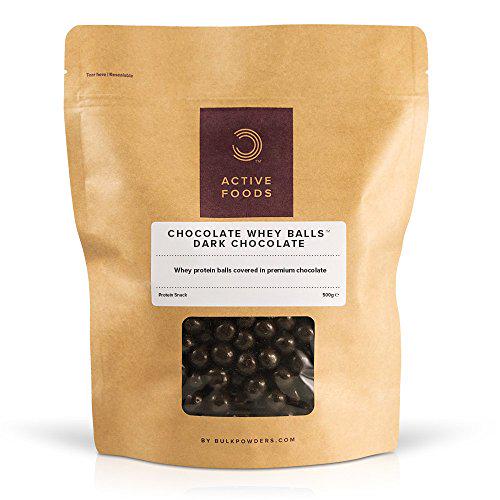 BULK POWDERS Chocolate Whey Balls, Dark Chocolate, 500 g