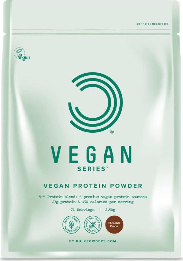 BULK POWDERS Vegan Protein Powder, Chocolate Peanut, 1 kg