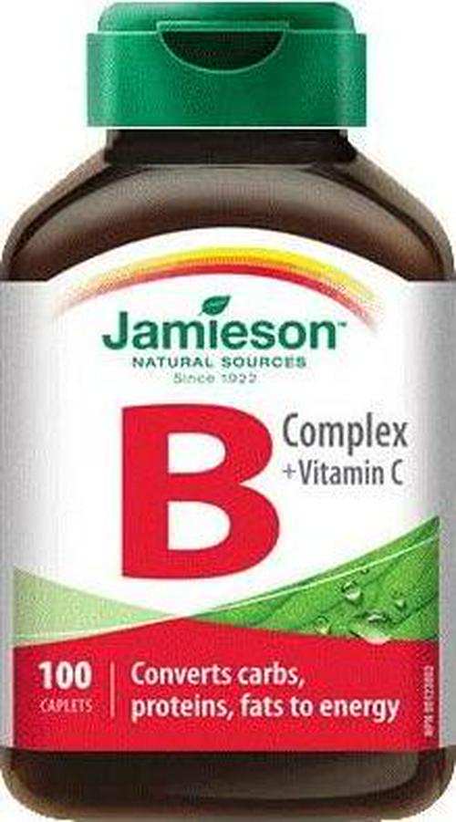B Complex with Vitamin C-100 caplets Brand: Jamieson Laboratories