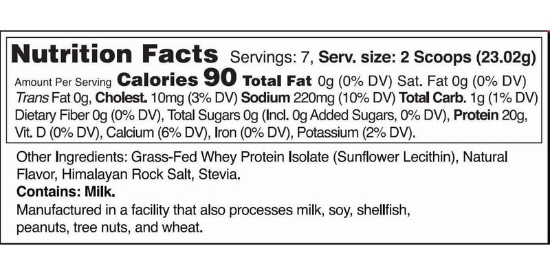 Bad Athletics Grass Fed 100% Whey Protein Isolate - Five Ingredients, 20g of Protein, Naturally Flavored and Sweetened (7 Servings) (Coconut)