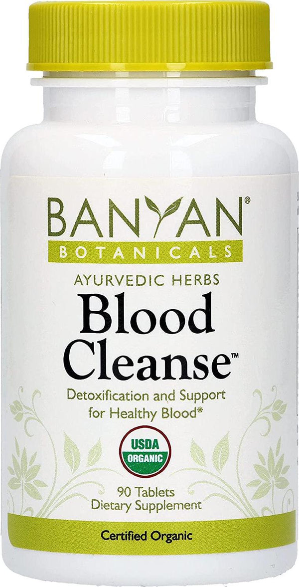 Banyan Botanicals Blood Cleanse Tablets Organic Supplement with Manjistha and Turmeric Blood Cleansing Herbs for Detox, Healthy Circulation and Skin* 90 Tablets Non GMO Sustainably Sourced Vegan