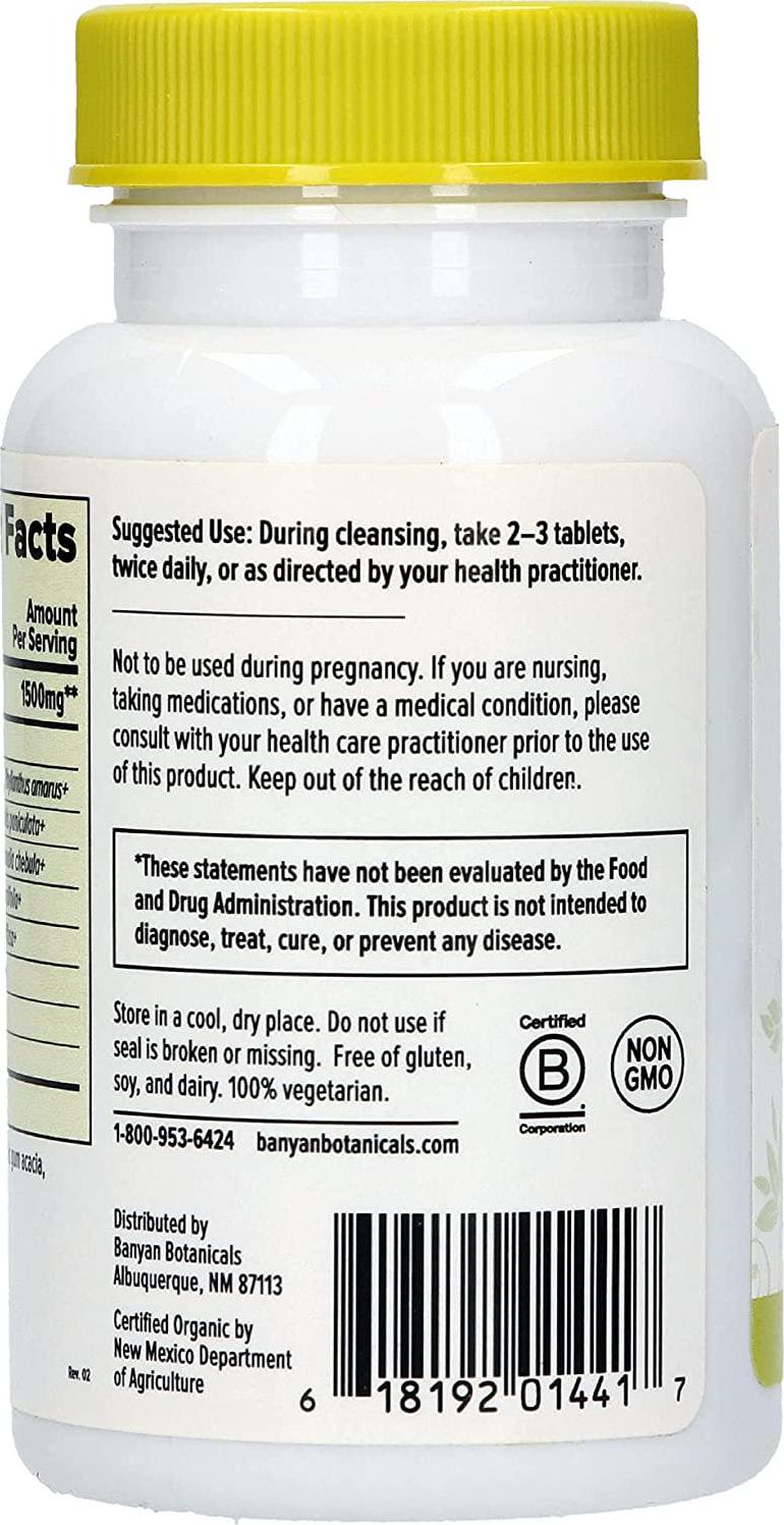 Banyan Botanicals Total Body Cleanse Organic Detox Supplement with Amla and Manjistha Supports Ayurvedic Cleanses, Detoxification, and Liver Function* 90 Tablets Non GMO Sustainably Sourced Vegan