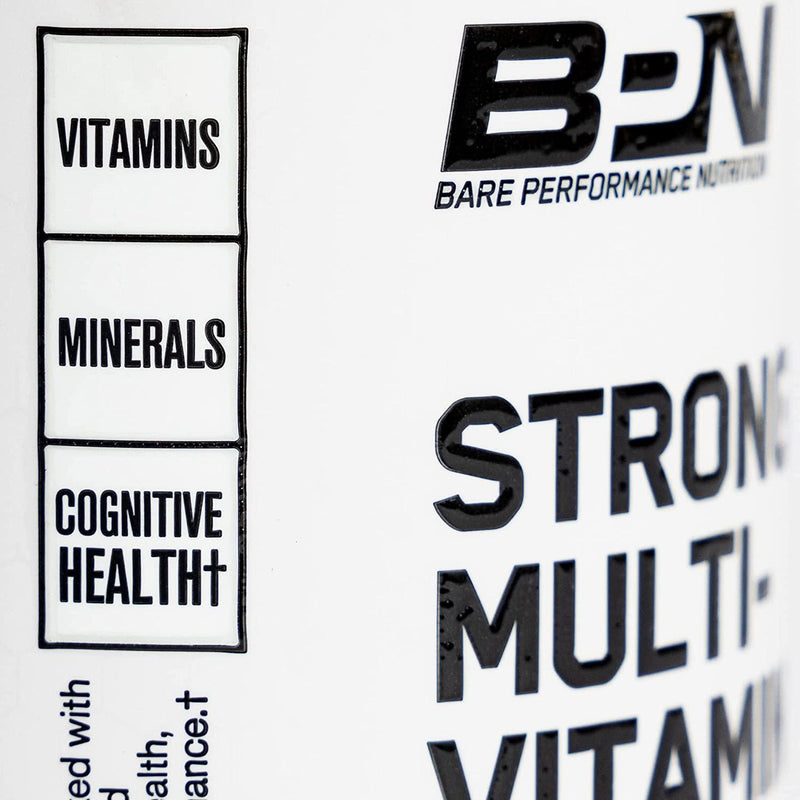 Bare Performance Nutrition, Strong Multi-Vitamin, Improved Cognitive Health, Improved Memory, Focus, Attention, Mood, and Stress (30 Servings)