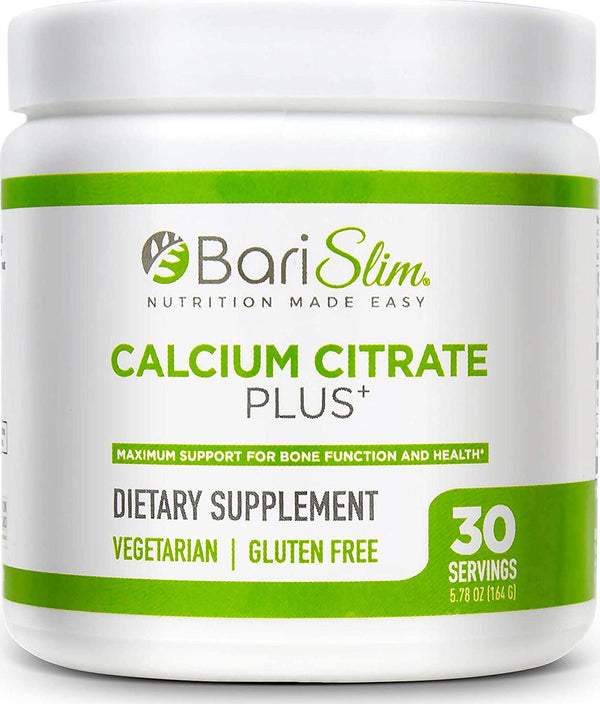 BariSlim Bariatric Calcium Citrate Plus with Magnesium and Vitamin D - 600 mg of Calcium Citrate Per Serving - Formulated for Patients After Weight Loss Surgery - 30 Servings