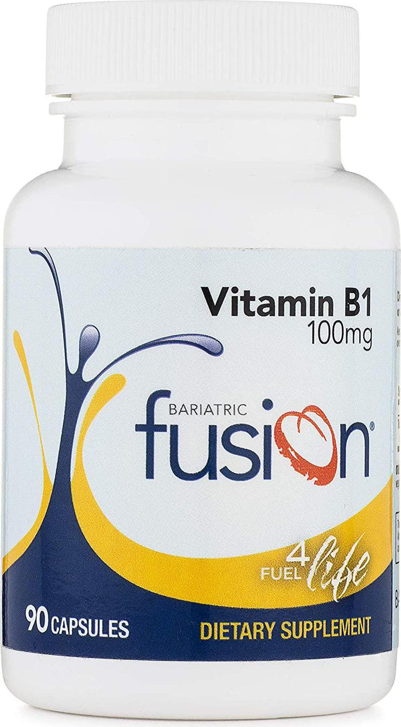 Bariatric Fusion Vitamin B1 for Bariatric Surgery Patients Including Gastric Bypass and Sleeve Gastrectomy, Easy to Swallow Capsule, 90 Count