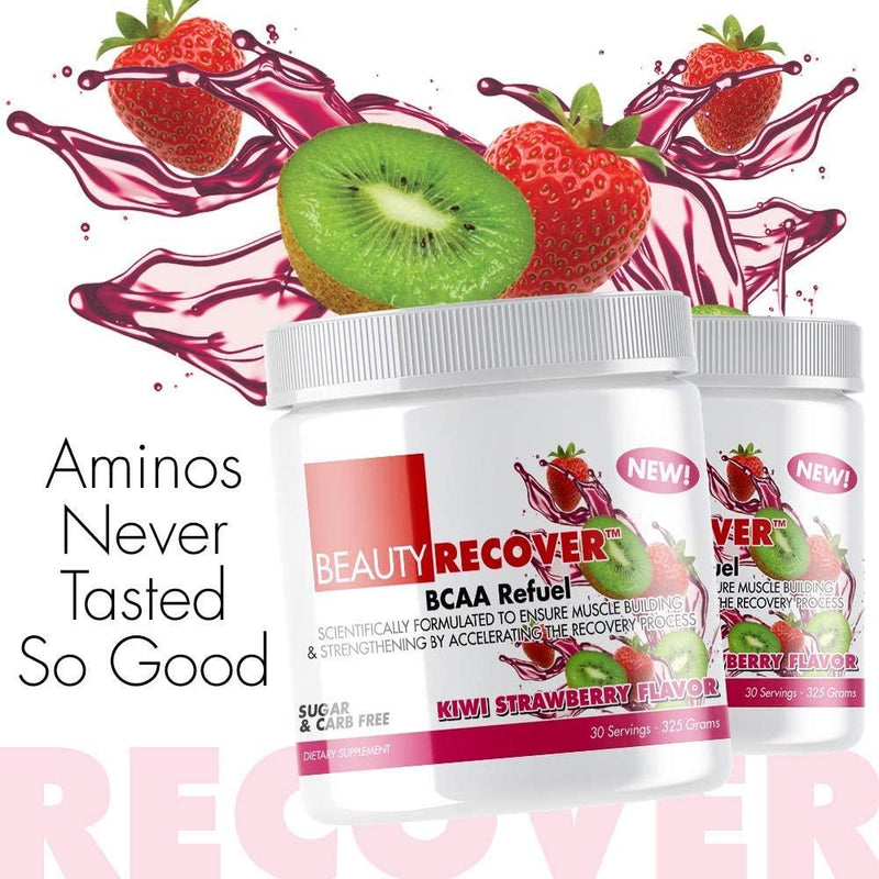 BeautyFit BeautyRecover, BCCA Refuel for Women, Kiwi Strawberry, 314 Grams (30 Servings)