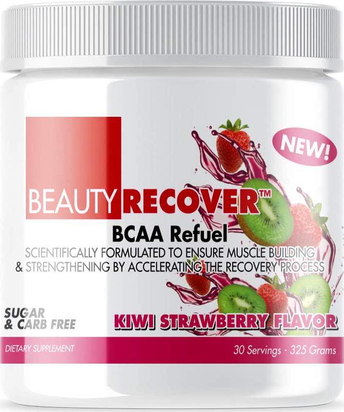 BeautyFit BeautyRecover, BCCA Refuel for Women, Kiwi Strawberry, 314 Grams (30 Servings)