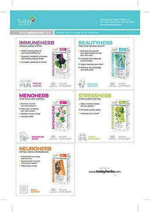 Beautyherb, Hair, Skin and Nails, Innovative Herbal Formula, Vitamins, Minerals, Amino Acids and Plant Extracts for Hair, Skin and Nails, Today Herbs