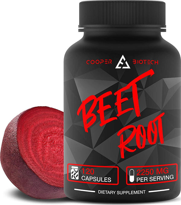 Beet Root Capsules - Concentrated Organic Beet Root Powder Supplement Extracted from Beet Juice - Blood Pressure Supplement - Nitric Oxide Boosting BeetrootÂ Supplement - 2250 MG 120 Capsules