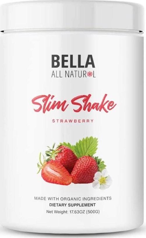 Bella All Natural Berry Slim Shake Whey Protein Powder, Meal Replacement Shake - 500 Grams