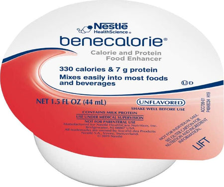 Benecalorie Calorie and Protein Food Enhancer, Unflavored, 1.5 fl oz Cups, 24 Pack