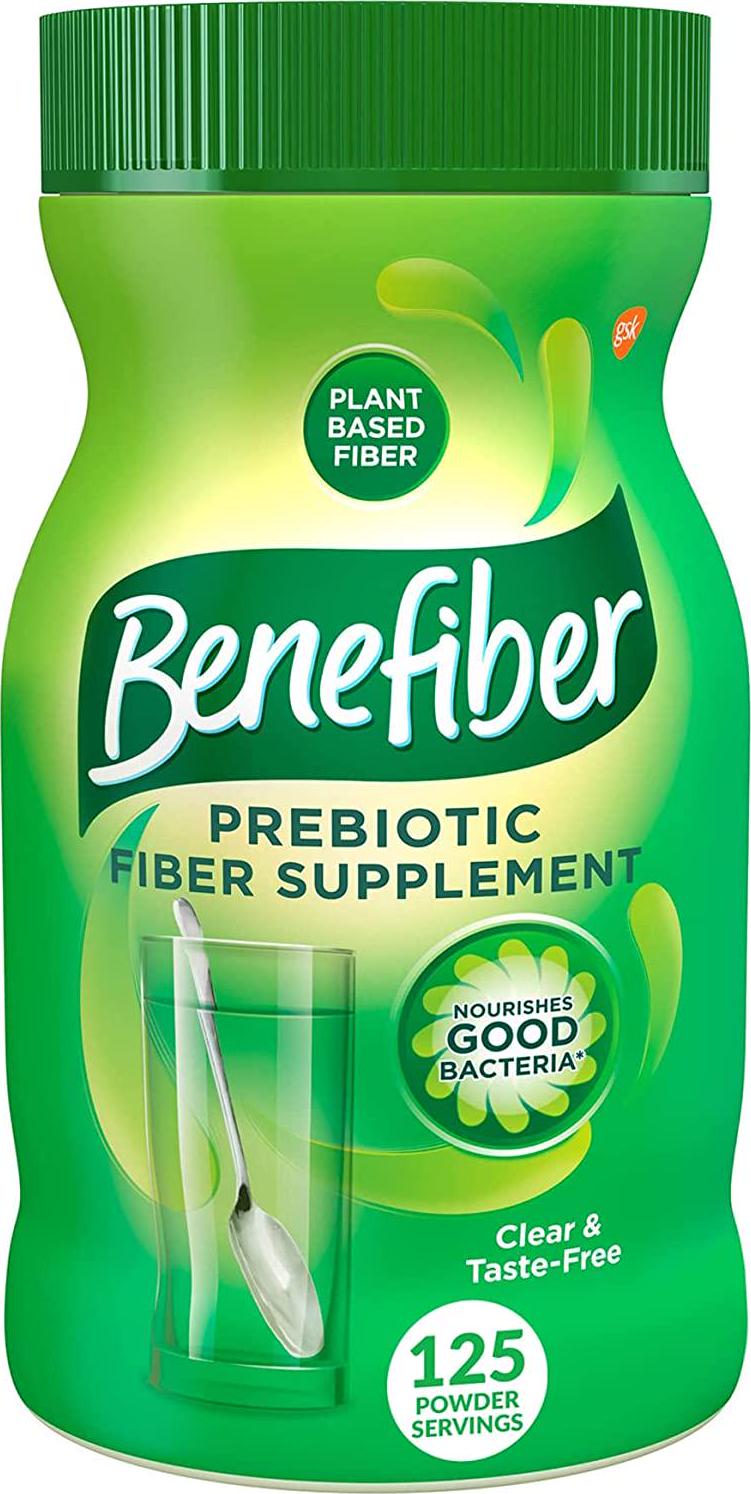 Benefiber Daily Prebiotic Fiber Supplement Powder for Digestive Health, Daily Fiber Powder, Unflavored - 125 Servings (17.6 Ounces)