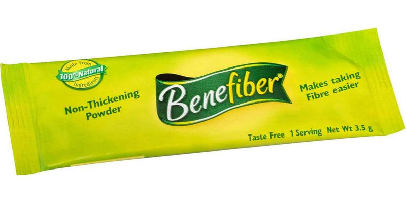 Benefiber Fibre Supplement On the Go 28 Stick, PackofNatural Powder, 98g, Taste-Free, 28 count