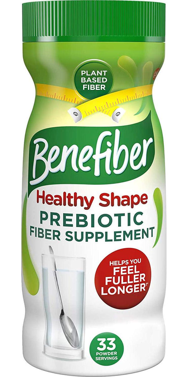 Benefiber Healthy Shape Prebiotic Fiber Supplement Powder for Digestive Health, Daily Fiber Powder - 33 Servings (8.7 Ounces)