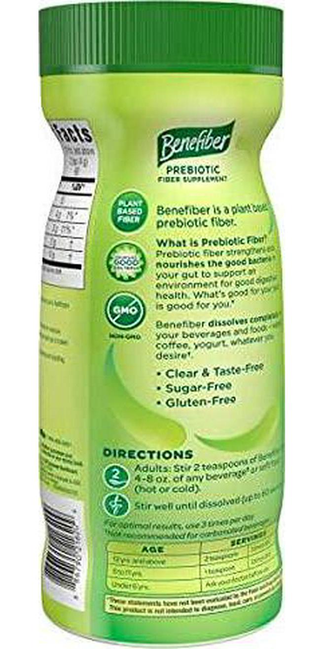 Benefiber Sugar Free Powder Unflavored 8.7 Oz Each (Value Pack of 2)