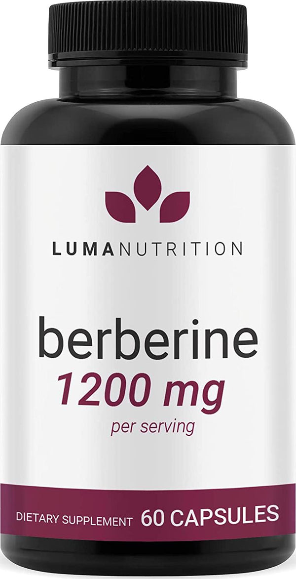 Berberine Supplement - Berberine 1200mg Per Serving - Berberine HCI - Berberine Plus - Blood Sugar Support Supplement - 60 Berberine Capsules