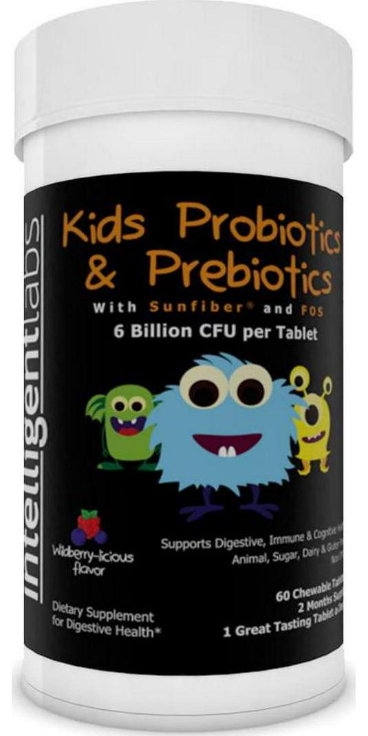 Best 6 Billion CFU Kids / Children&#039;s Probiotic with Prebiotics Best Kids Probiotic on With Prebiotics (Sunfiber and Fos) for 10x More Effectiveness One A Day Chewable Probiotic Kids Will Love The Great Taste 2 Months Supply Per Bottle