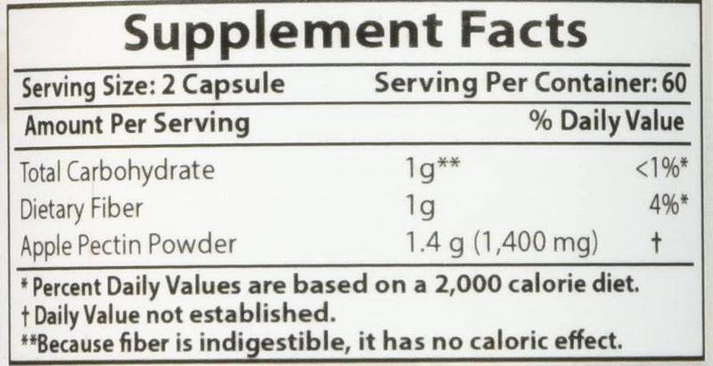 Best Naturals Apple Pectin 700 mg 120 Capsules