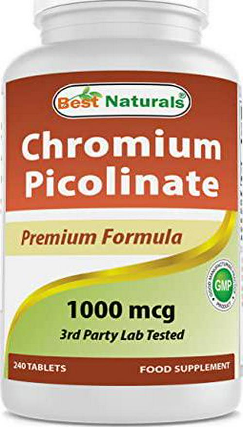 Best Naturals Chromium Picolinate 1000 mcg 240 Tablets